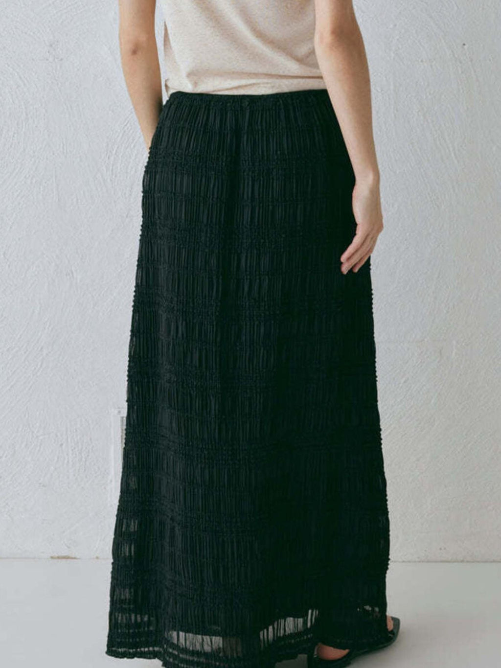 Boho Chic Smocked Top and Maxi Skirt Set