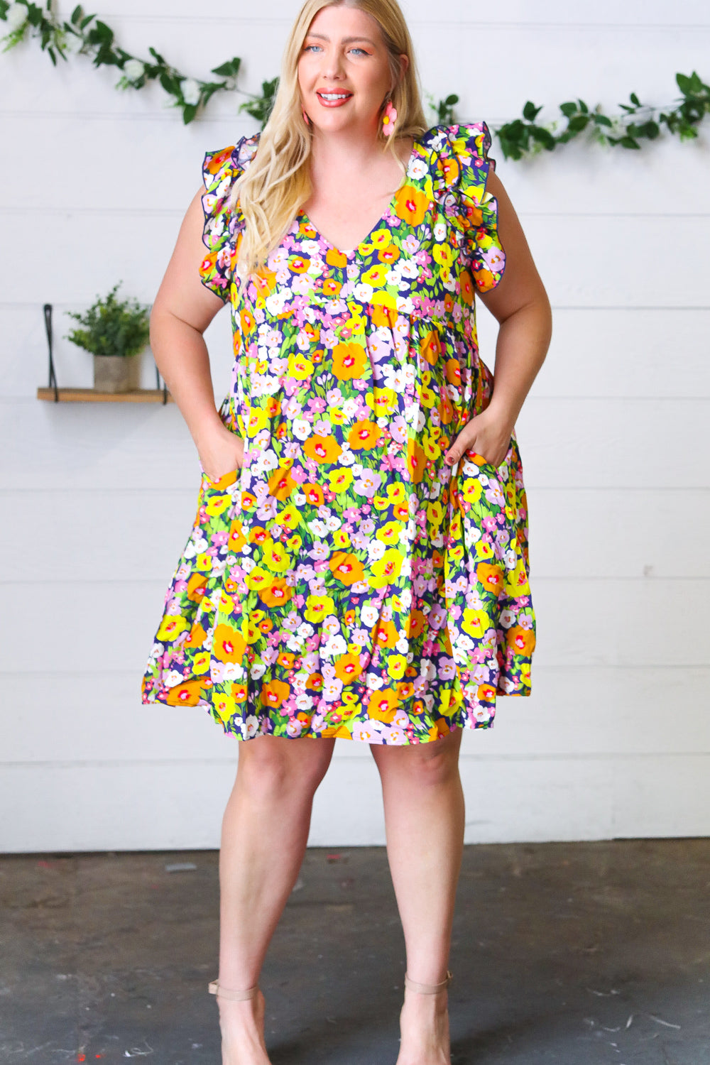 Floral Babydoll Ruffle Dress