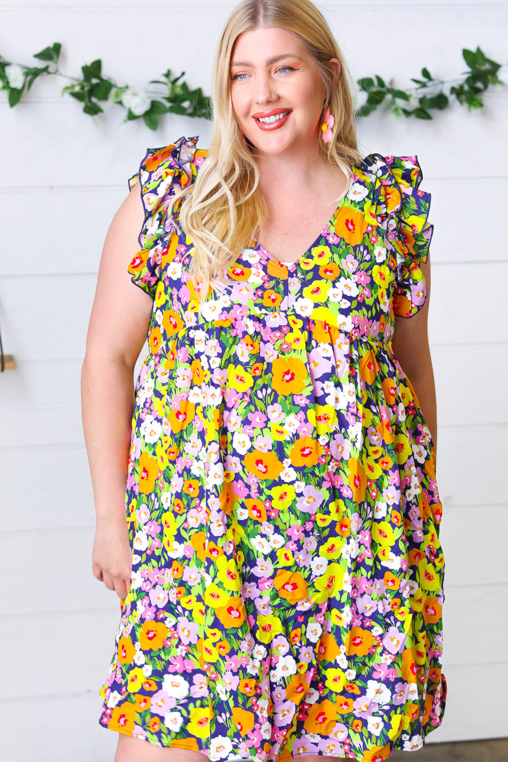 Floral Babydoll Ruffle Dress