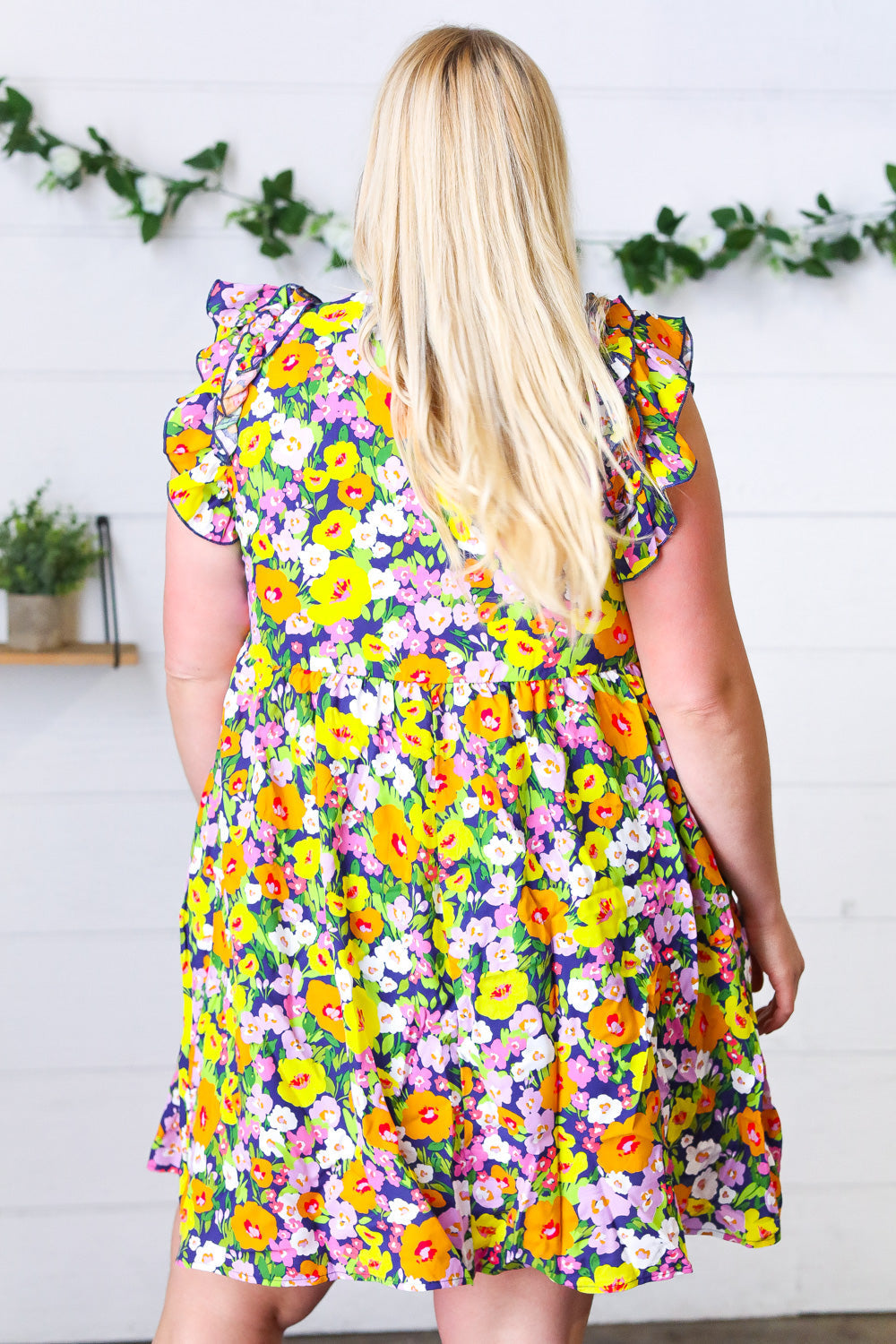 Floral Babydoll Ruffle Dress