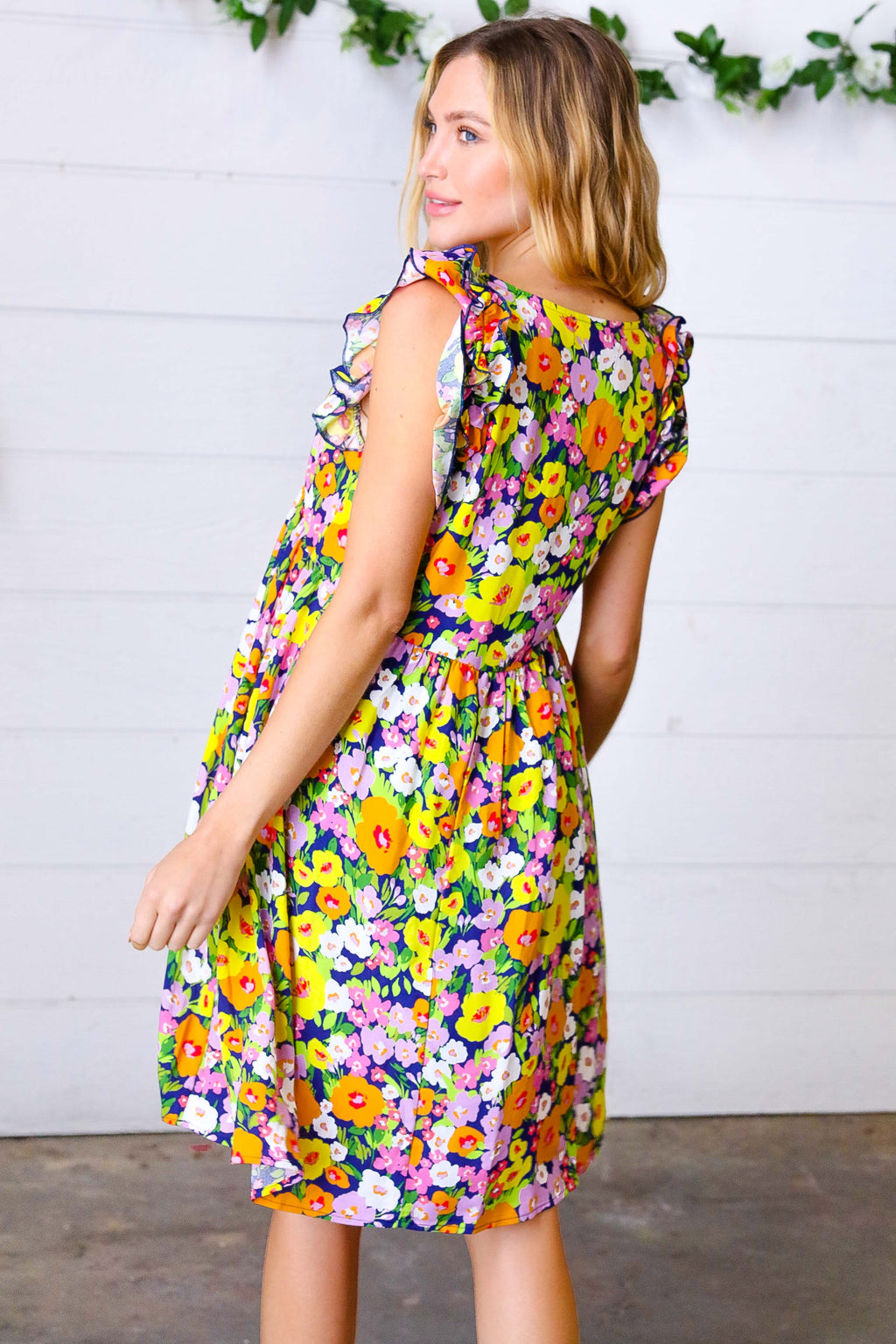 Floral Babydoll Ruffle Dress