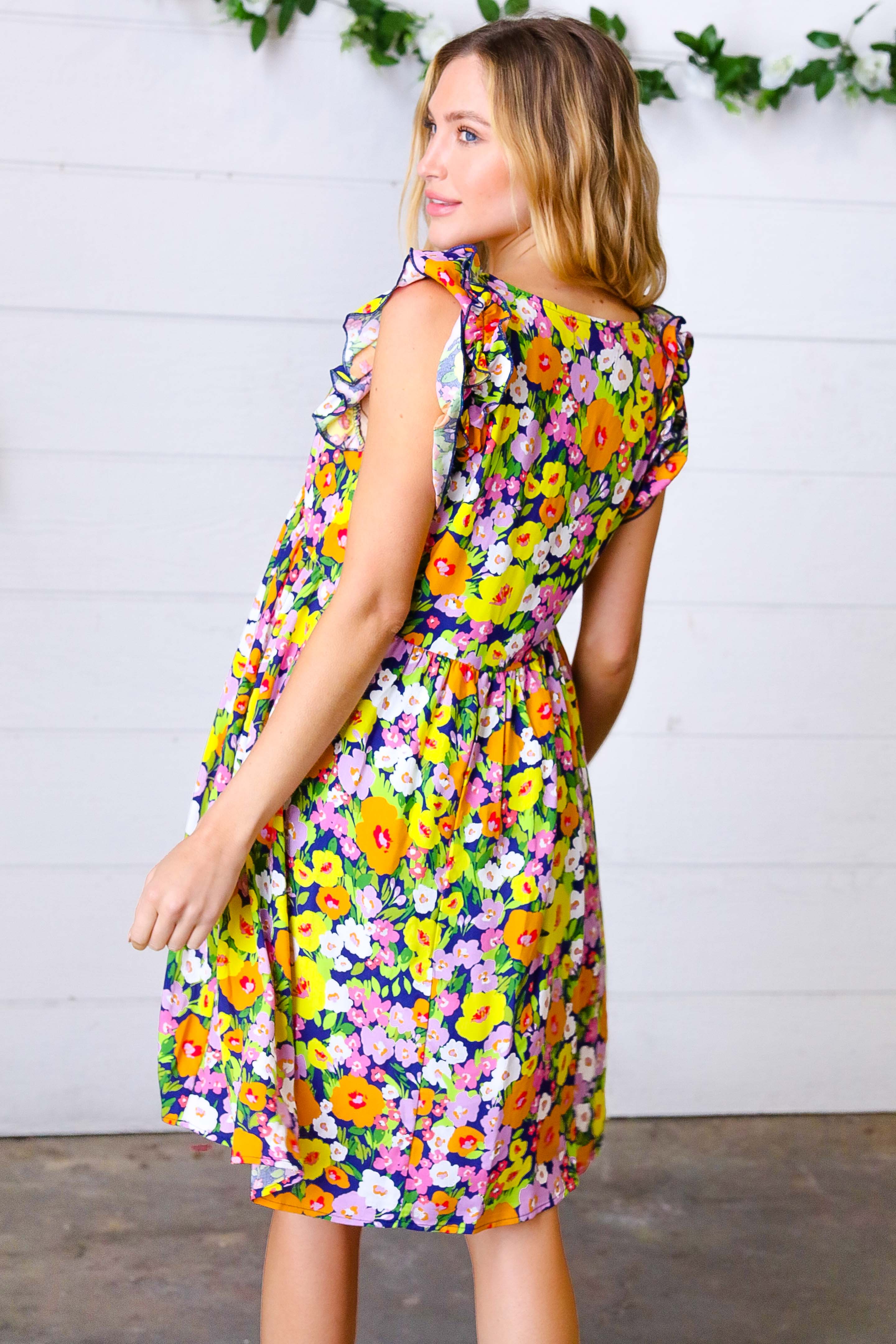 Floral Babydoll Ruffle Dress