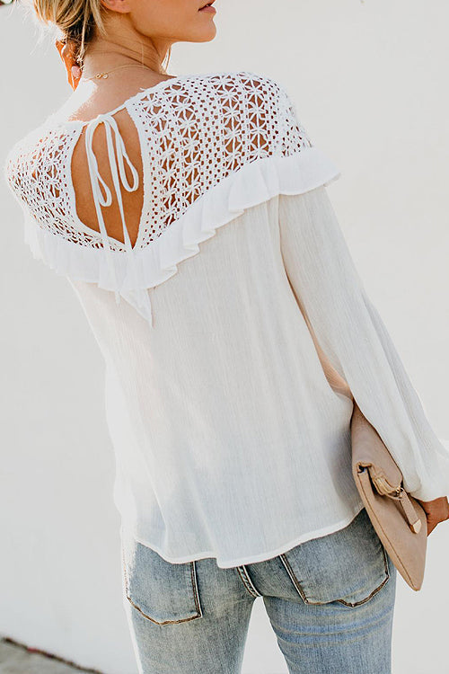 Lace Embroidered Shirt