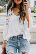 Lace Embroidery Top - 3 Colors