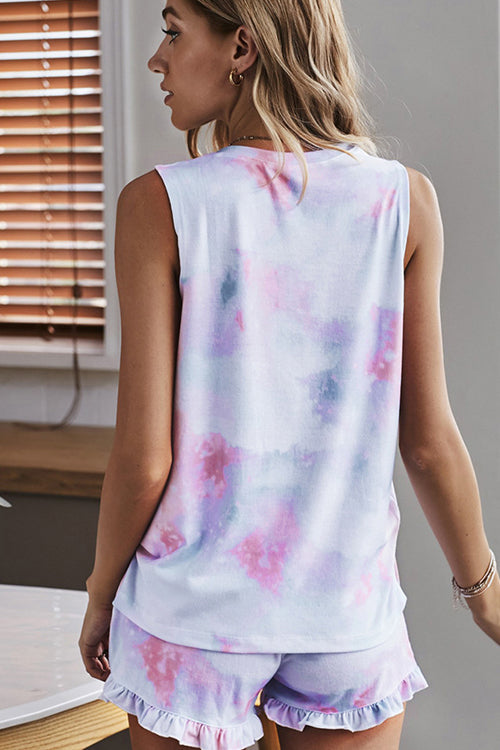 Tie-Dye Pajamas Set - 4 Colors