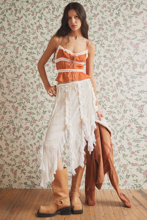 Lace Up Cami Top - 6 Colors