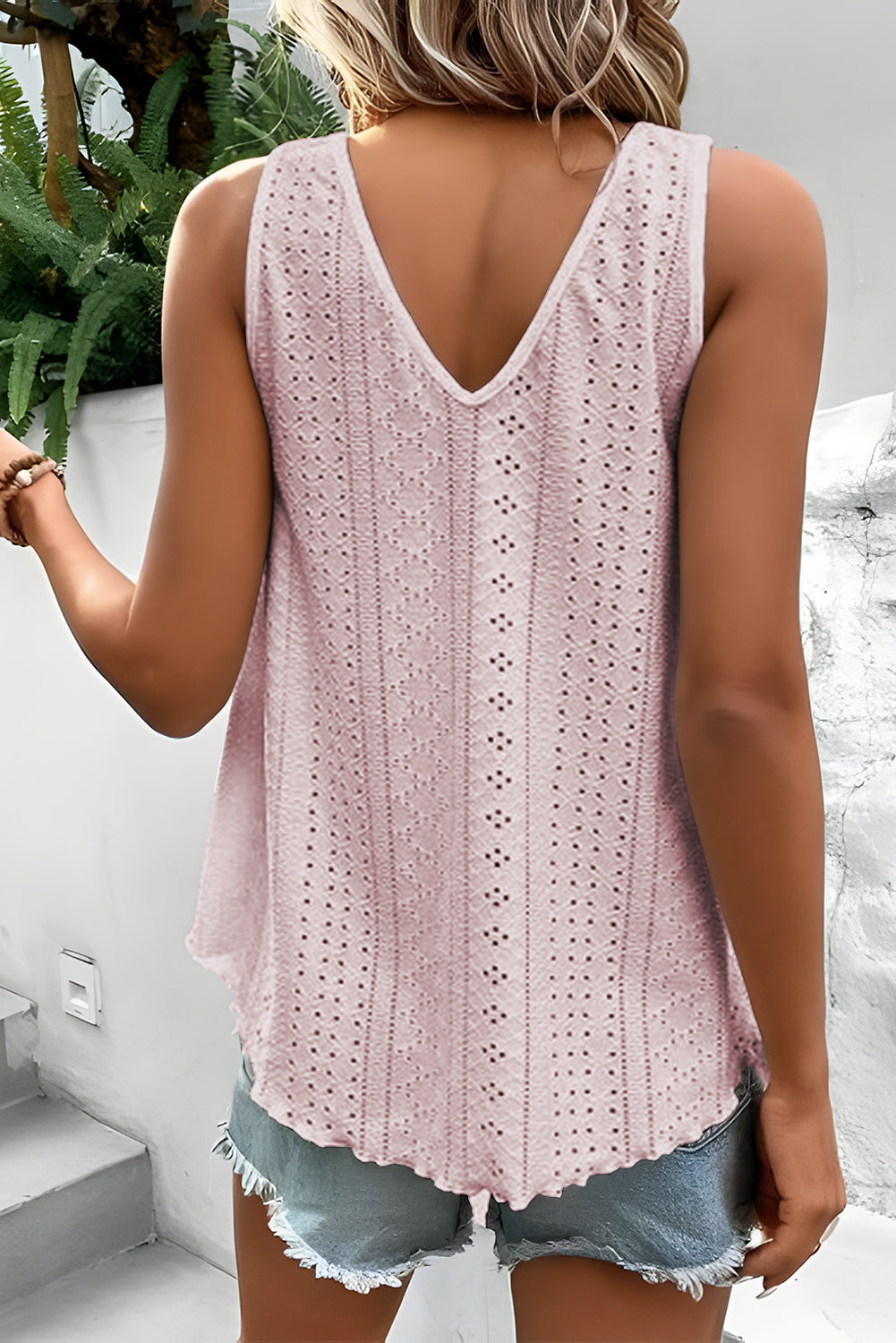V-Neck Wide Strap Tank