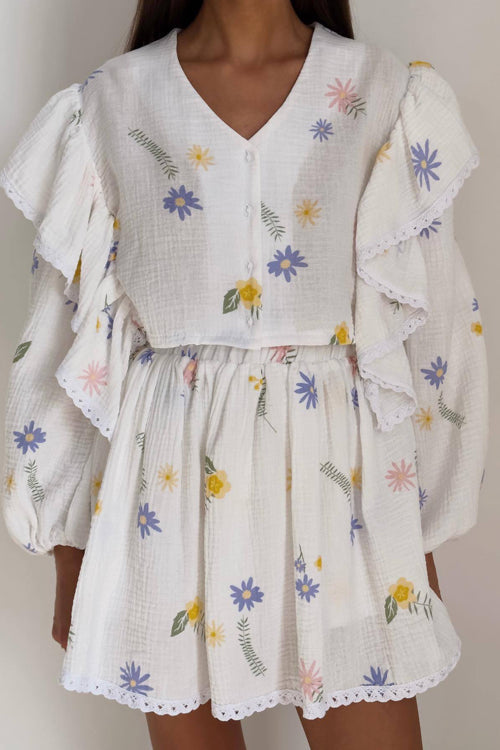 Ruffled Suit - 4 Colors