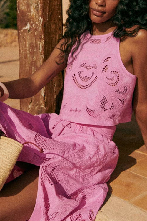 Crochet Pink Set