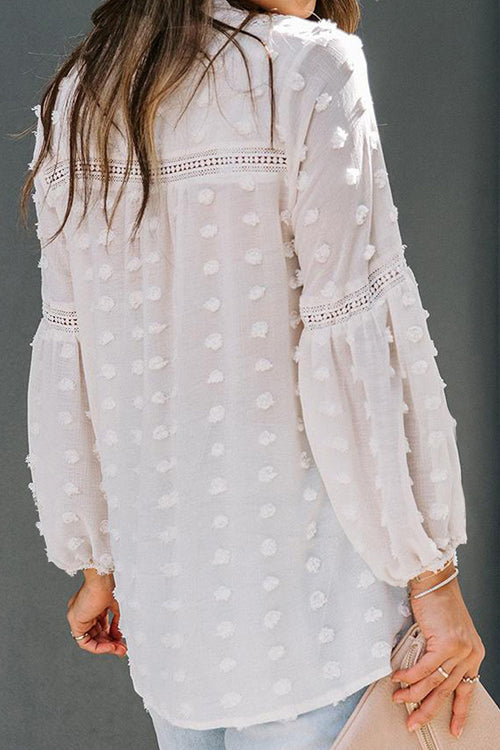 Dotted Long Sleeve Top