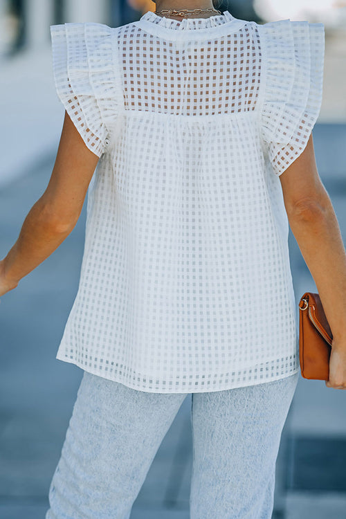 Chiffon Short Sleeve Top