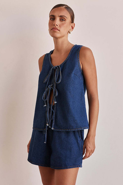 Denim Two-Piece Suit - 2 Colors
