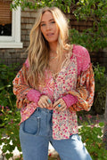 Floral Print Long Sleeve Top
