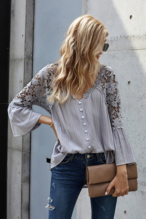 Lace Embroidery Top - 3 Colors