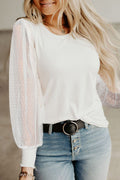 Swiss Dot Long Sleeve Top