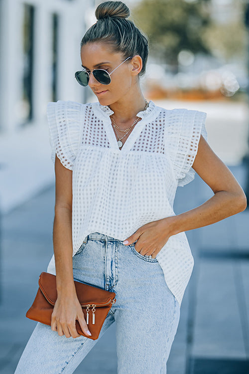 Chiffon Short Sleeve Top