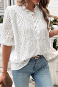 Lace Short Sleeve Top - 5 Colors