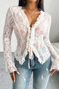 Lace Long Sleeve Top - 6 Colors