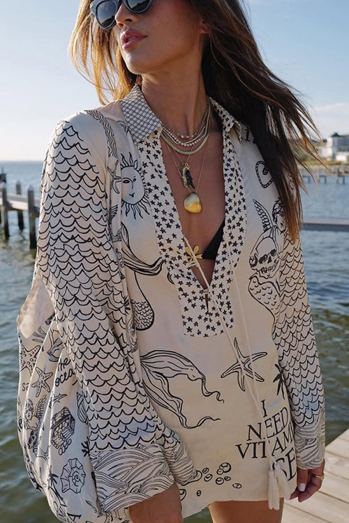 Print Long Sleeve Set - 5 Colors