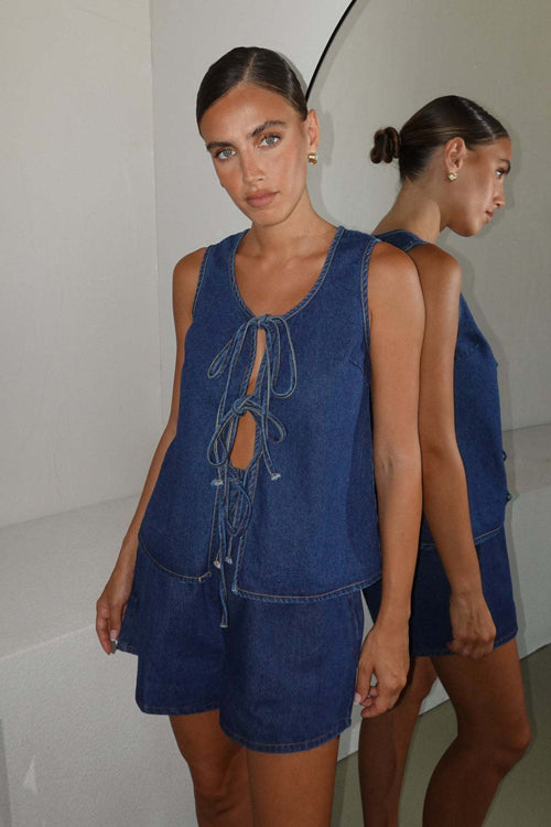 Denim Two-Piece Suit - 2 Colors