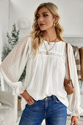 Swiss Dot Lace Top - 6 Colors