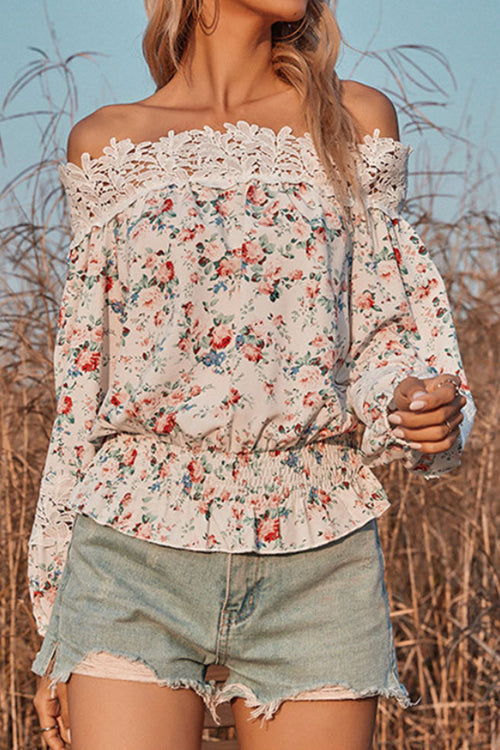 Printed Lace Top - 2 Colors