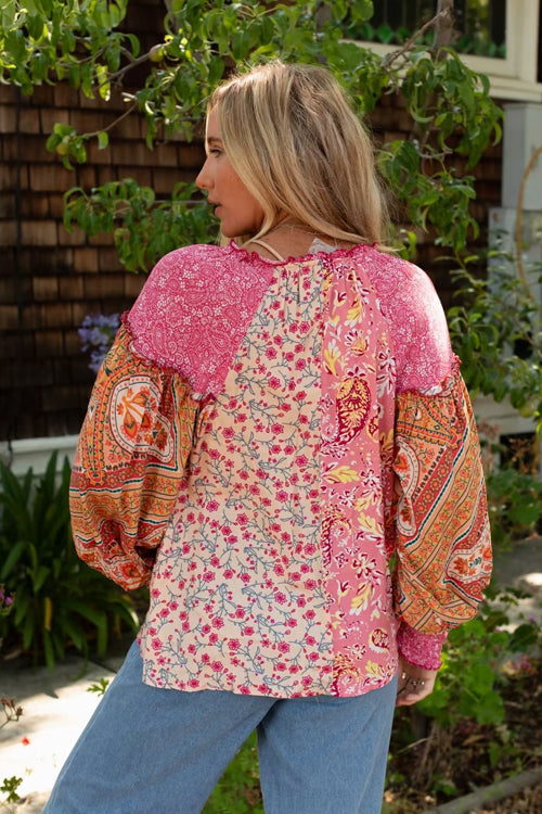 Floral Print Long Sleeve Top
