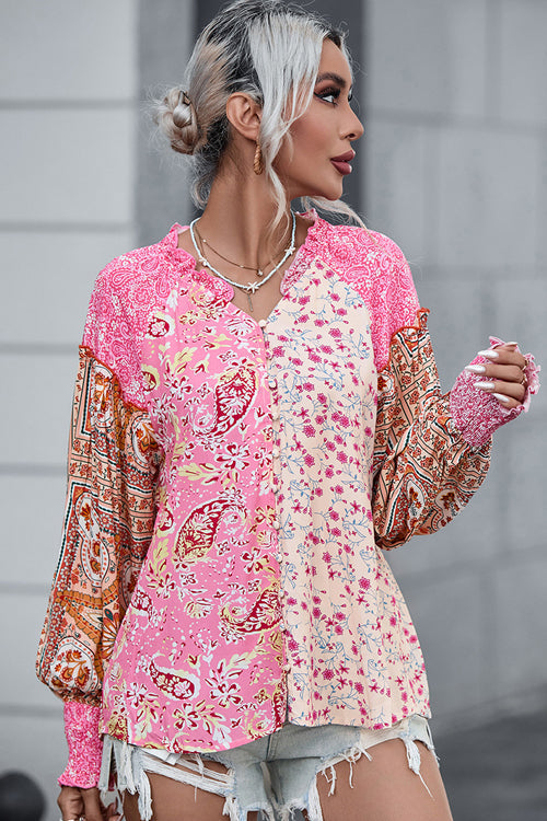 Floral Print Long Sleeve Top