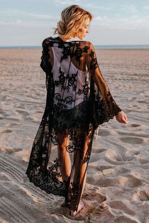 Lace Embroidery Duster - 2 Colors