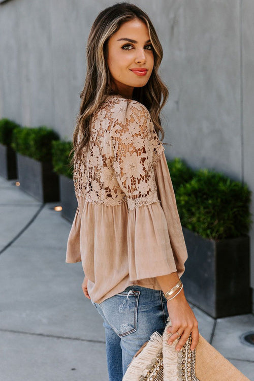 Lace Embroidery Top - 3 Colors