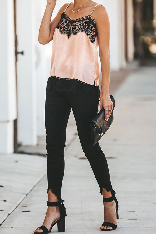 Lace Up Cami Top - 3 Colors