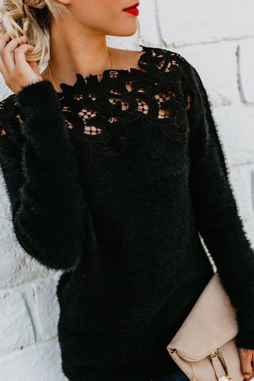 Embroidery Knit Sweater