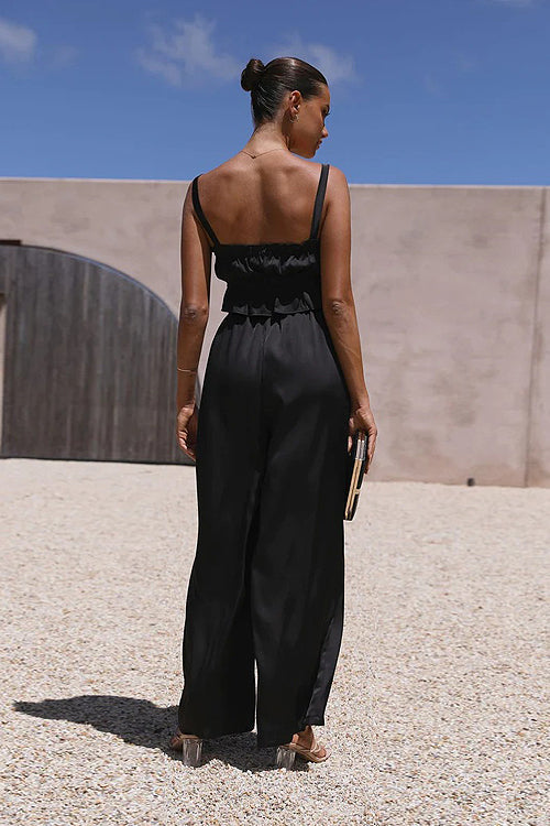 Sleeveless Wide-Leg Two-Piece Set - 5 Colors