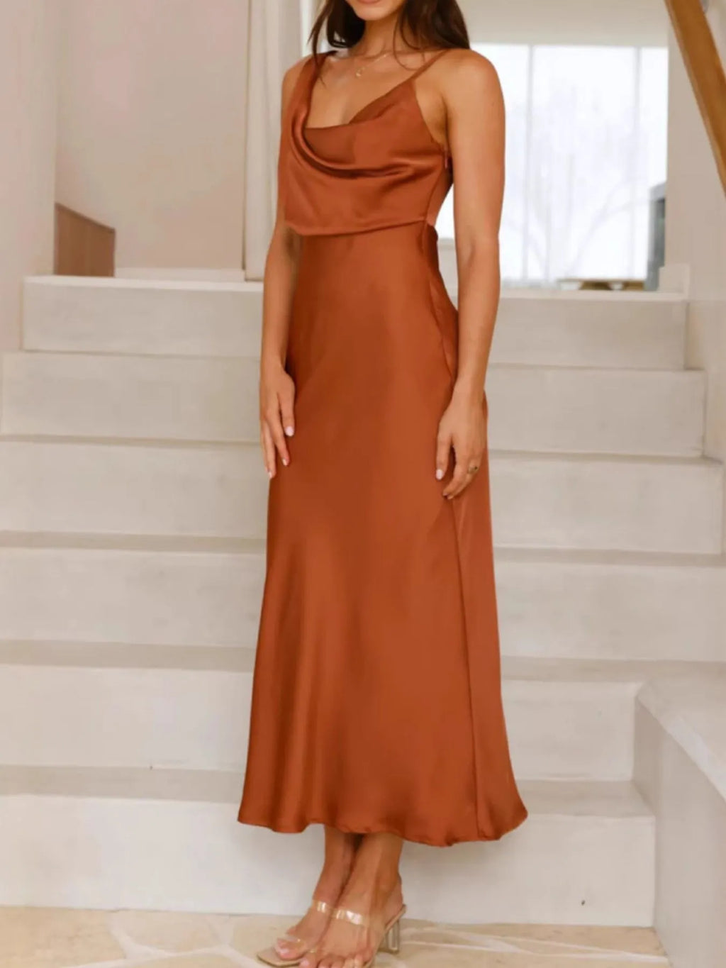 Asymmetrical Midi Dress