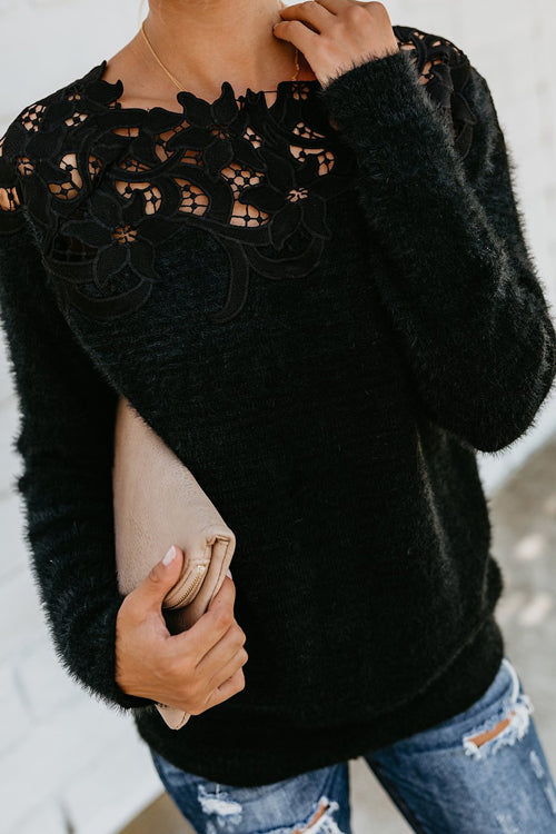 Embroidery Knit Sweater
