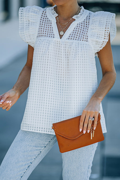 Chiffon Short Sleeve Top