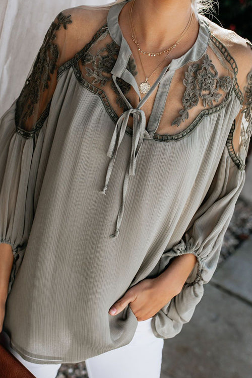 Floral Embroidery Shirt - 3 Colors