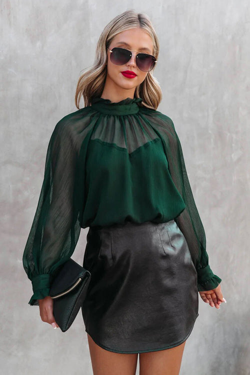 Smocked Statement Sleeve Top - 2 Colors