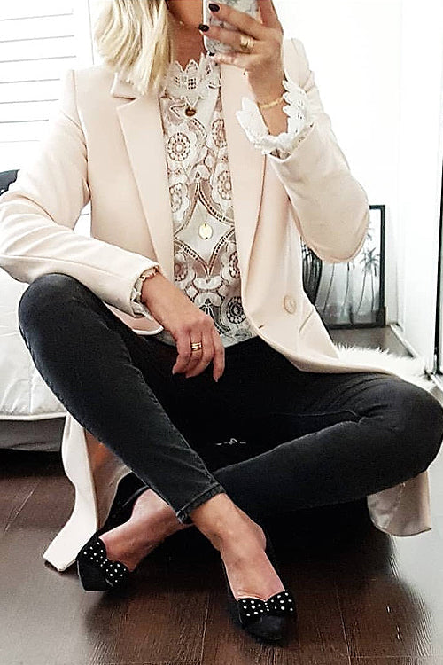 Petals White Lace See-Through Top