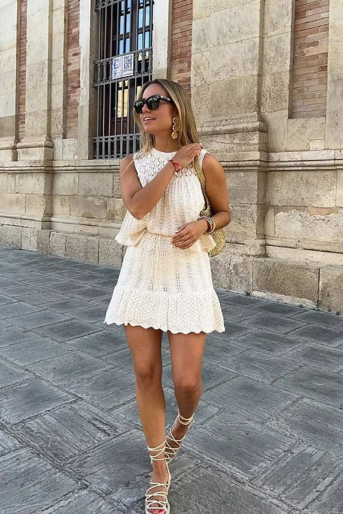 Knit Crochet Suit - 3 Colors