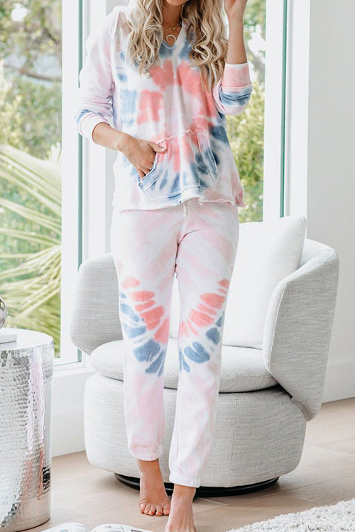 Tie-Dye Long Sleeve Suit - 4 Colors