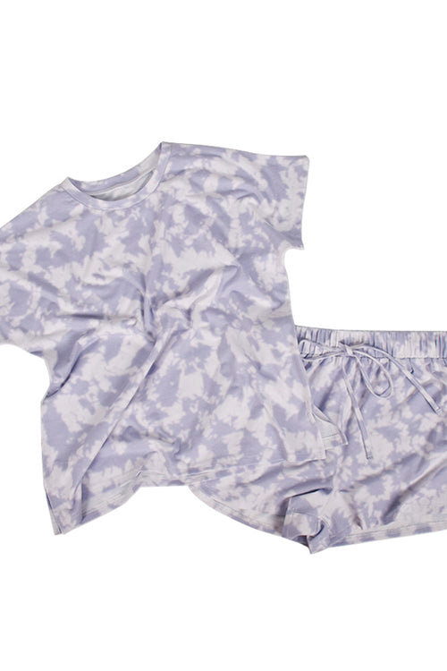 Short Sleeve Tie-Dye Pajamas Set
