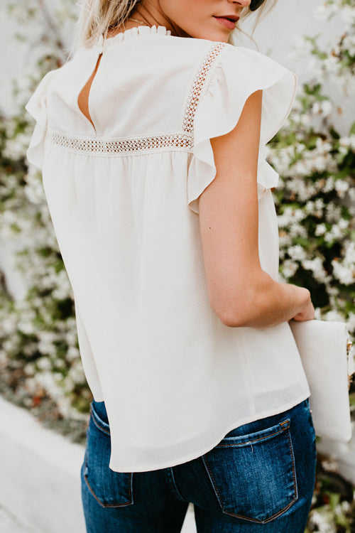 Ruffled Short Sleeve Top - 5 Colors