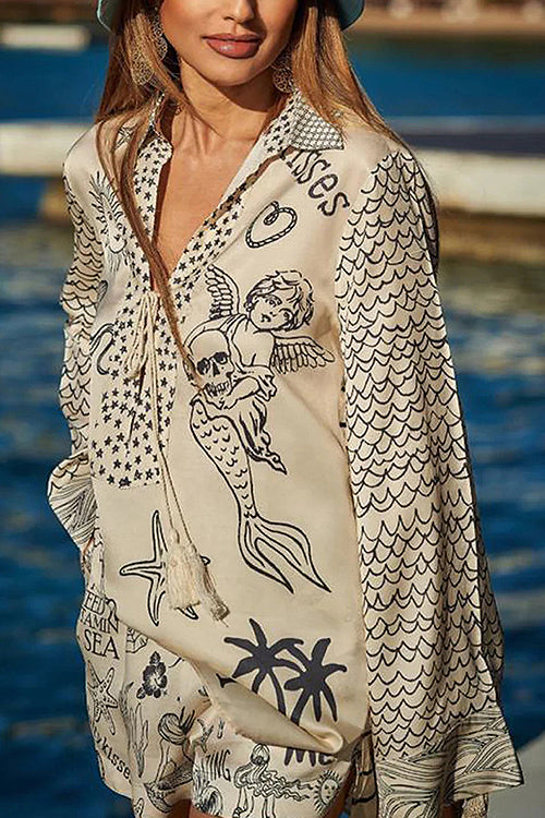 Print Long Sleeve Set - 5 Colors