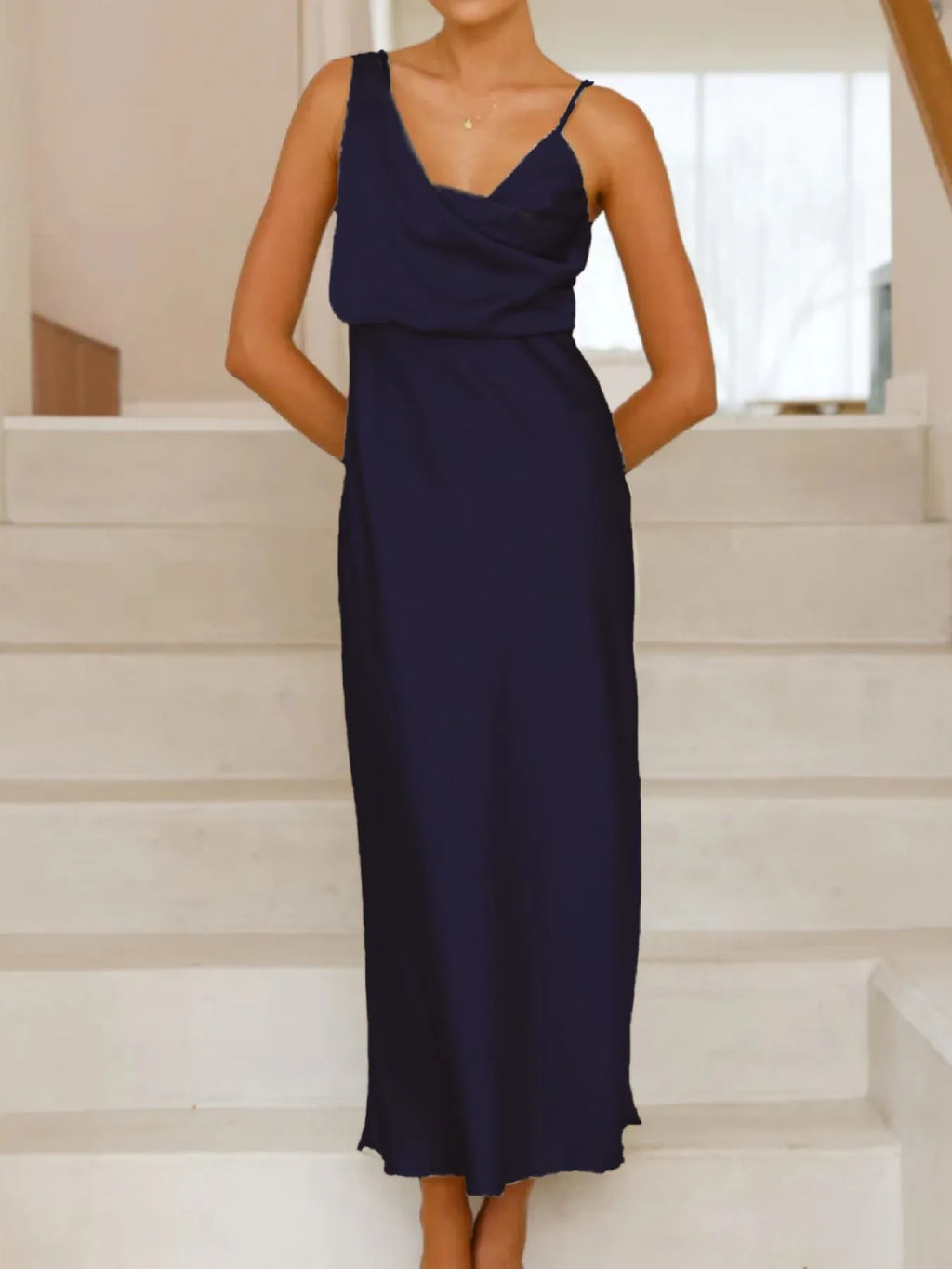 Asymmetrical Midi Dress