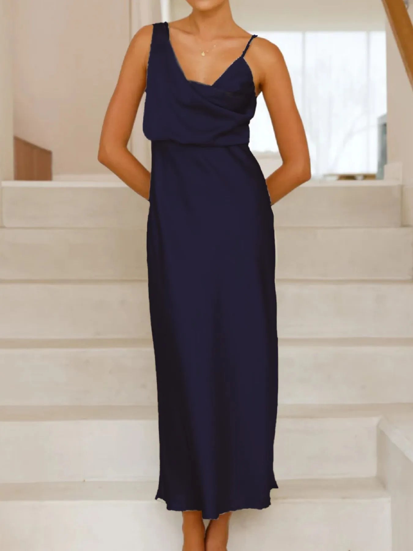 Asymmetrical Midi Dress