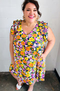 Floral Babydoll Ruffle Dress