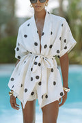Polka Dots Short Sleeve Suit