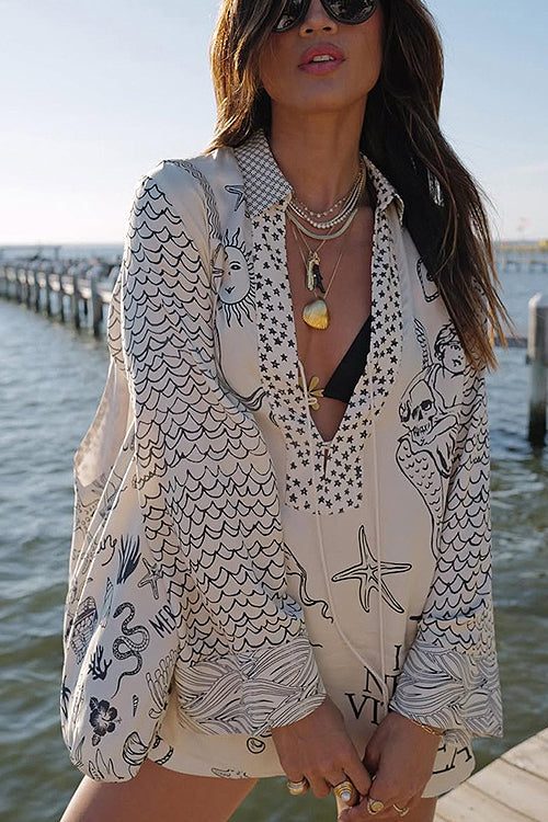 Print Long Sleeve Set - 5 Colors