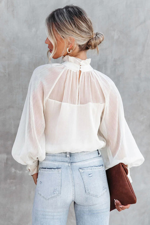 Smocked Statement Sleeve Top - 2 Colors
